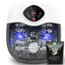 closewave Foot Spa Bath Massager with Heat, UV & Ozone Bubbles,Shiatsu Rollers Epsom Salt Temperature Control, Relieves Stress and Feet Pain - Home Pedicure Soaking Tub Gift for Women/Men, Mom/Dad