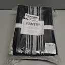 KAF Home Soho Kitchen Dish Towel Set of 10 | 18 x 28 Inch Tea Towels | Soft and Absorbent Mixed Set of Flat Towels | for Hand Drying & Cleaning Dishes | Durable & Colorful (Black)