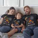 Family Halloween Matching T-Shirts Pumpkin Shirts Funny Spooky Family Costume Tees Top for Kids Adults (Small, Gray-men)