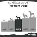 Barkbox Treat Meat Hot Dog Dog Toy | Bacon-Scented Rubber Chew Toy for Medium Dogs | Durable Dog Toys for Aggressive Chewers & Puppy Teething Toys