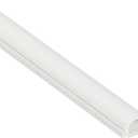 D-Line Half Round Cord Hider, Patented Cable Cover, Hide TV Wall Mount Wires, Raceway for Cords, Decorative Wire Covers, Paintable, Adhesive Cable Concealer, 1x 0.78in W x 0.39in H x 39in L,White