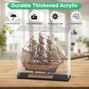 M METERXITY Clear Acrylic Display Case, 12 x 4 x 12 Inch Assemble Clear Acrylic Display Box Dustproof for Action Figures/Model/Statues/Collectibles/Doll/Toys/Home Storage