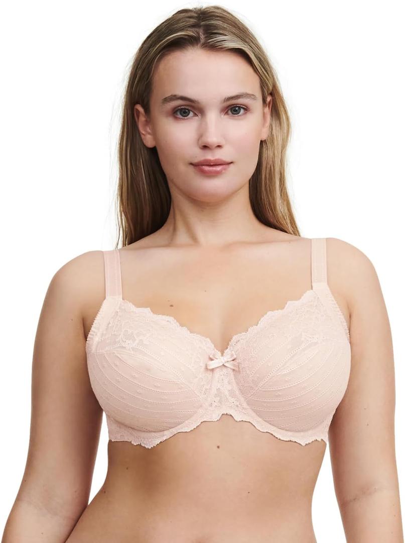Chantelle Rive Gauche Full Coverage Unlined Bra (42D, Rose Petal Nude)