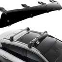 41"/44" Roof Rack Fairing, Aerodynamic Wind Fairing, 95% Less Wind Noise, Fits Most Factory Bars, 4 Clamps for Secure Fit, Windshield Fairing for Roof Racks (44in)