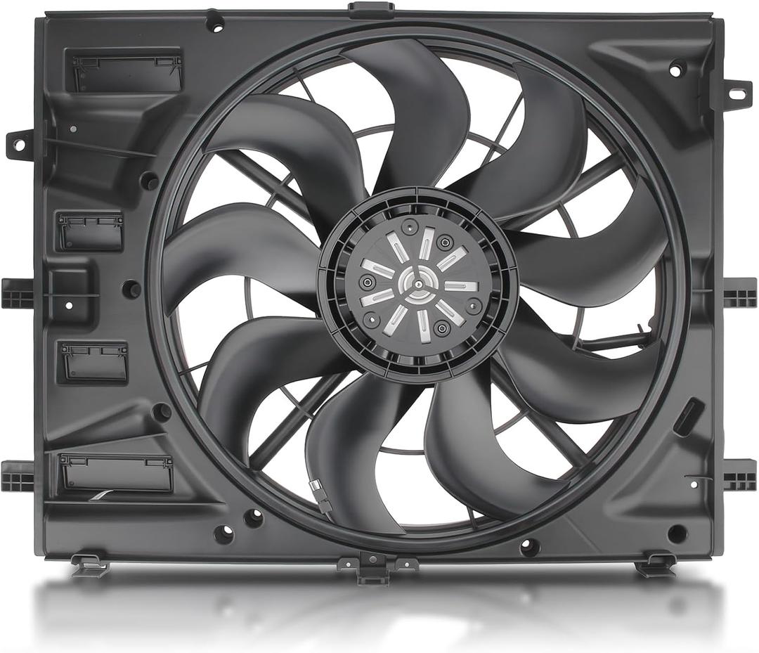 AUTOKAY Radiator Cooling Fan, Car Radiator Cooling Fan Condenser Single A/C Fan for Chevrolet Equinox GMC Terrain 2020 2021 2022 84847896 84581336