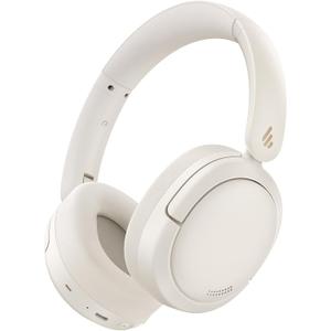 Edifier W800BT Pro Hybrid Active Noise Cancelling Headphones - Hi-Res Audio - AI Call Noise Cancellation - 45H Playtime - Fast Charging - Foldable - Wireless Over-Ear Bluetooth 5.4 Headphones - Ivory
