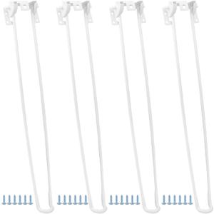 Enenes 21 Inch Foldable Hairpin Legs (4PCS) - Heavy Duty Metal Table Legs with Screws for Coffee Table, Desk, Nightstand - Easy Installation & Space-Saving Design