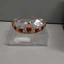 Evie Red Heart Tiara Descendants Costume Headdress Queen of Hearts Gold Crown for Halloween Parties