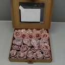 Ling's Moment Artificial Flowers Fake Roses Faux Foam Peonies Combo for DIY Wedding Bouquets Centerpieces Arrangements Bridal Shower Party Home Decorations, Dusty Rose, 23pcs (Pk-dusty Rose)