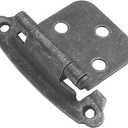 Hickory Hardware P244-VP Variable overlay | Traditional Cabinet with 170 Opening Self-Closing Surface Mount Face Frame Hinge | Easy Installation | Vibra Pewter Finish 1 set of Pair