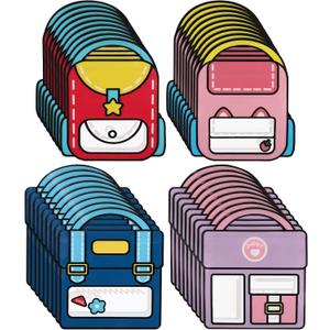 36 PCS Bulk Gift Bags for Kids with Handle,Children Large Goodie Bags with Stand-up Bottom, Grip Seal Party Favor Bag, Students Back to School Treat Bag, Cute Snack Candy Bags for Birthday, Classroom (Red,Blue,Pink,Purple)