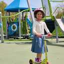 Limited Too Kick Scooter for Girls 5-12 Years, Light-Up Wheels, Glitter Deck, Adjustable Handlebar, Foldable 2-Wheel Kids Scooter, Holds up to 75 lb
