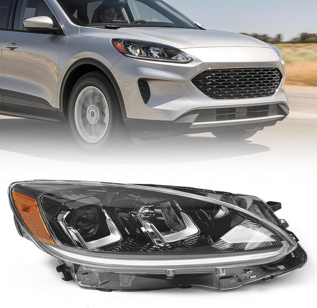 Headlight Assembly for Ford Escape 2020-2022 w/o DRL Passenger Side