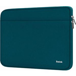Laptop Sleeve Case 17 Inch, Shockproof Protective Notebook Case with Accessory Pocket, Briefcase Carrying Bag Compatible with 17-17.3 Inch Laptop, Computer, Notebook, Cyan Color