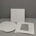 2 Pack Cake Boxes, 12x12x8 Inches Tall Cake Box with Cake Boards, White Bakery Boxes with Large Window, Disposable Cakes Transport Containers with Lids, for Cookies, Pies, Wedding, Birthday