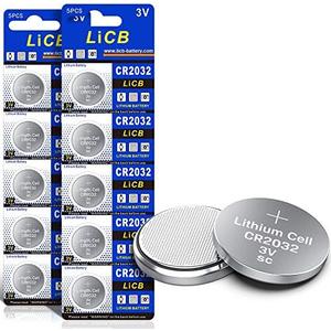 LiCB CR2032 3V Lithium Battery(10-Pack)