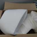 Vekkia King Bed Wedge Pillow for Headboard Gap/Bed Gap Filler/Mattress Wedge to Fill 0-6" Gap Between Headboard and Mattress (White 76"x10"x6")