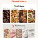 VEVOR 2500g Electric Grain Mill Grinder, High Speed 3400W Commercial Spice Grinders, Stainless Steel Pulverizer Powder Machine, for Dry Grains Spices Cereals Coffee Corn Pepper, Swing Type
