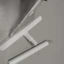 Shower Squeegee for Glass Doors, Mirrors, Tile, Walls, Window & Table Crumb Sweeper All-Purpose Squeegee for Restaurant & Bathroom Cleaner Tool - 9.6" White