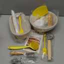 Sourdough Starter Kit, Banneton Bread Proofing Baskets Set, Sourdough Bread Baking Supplies Making Tools with Dough Scraper, Whisk, Bread Lame, Recipe