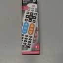 GE BigEZ OneTouch Big Button Universal TV Remote for Seniors, Easy to Use, Replacement Remote for Samsung, LG, Sony, Vizio, Roku TV, Streaming Players, Backlit Buttons, 2 Device, White, 84666