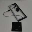 EDISHINE Modern LED Table Lamp, 750LM Stepless Dimmable Bedside Lamp, 3 Color Temperature, Switch Control Nightstand Lamp for Living Room Bedroom, Dual-Frame Rectangle, Angle Adjustable