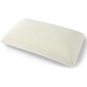Talalay 100% Natural Premium Latex Pillow,Bed Pillow for Sleeping with Removable Cotton Cover, Helps Relieve Pressure, Breathable, Pressure Relief, Durable, Best Gift (Standard (Medium))