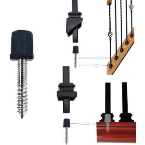 Langdoly Adjustable Angle Connectors for 1/2" Square Balusters Installation with Screws Pack of 50