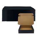 20 Pack 12x10x3 inches Black Shipping Boxes, Corrugated Mailer Boxes, Packaging Boxes for Products, Recyclable Cardboard Box, Flat Literature Mailers for Gifts, Small Business by Mailing 