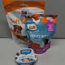 Set of 3 Hill's Natural Soft Savories, All Life Stages, Great Taste, Dog Treats, Peanut Butter & Banana, 8 oz Bag. Rachael Ray Nutrish Purrfect Entrees Grain Free Natu BB Date 08/16/2026, BB Date Nov 16 2025