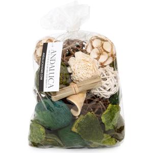 ANDALUCA Decorative Moss Balls Natural Bowl Filler Home Decor (Green Moss)