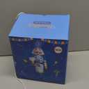 DomKom 8FT Hanukkah Inflatable Outdoor Decorations,Chanukah Blow up Nutcracker Holding Menorah, Build-in Led Light for Party Yard Holiday Decor