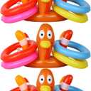 MorTime Thanksgiving 3 Pack Inflatable Turkey Hat Ring Toss Game, Party Game Toss Game Hat for Party Supplies Favors, Party Games for Kids and Adults