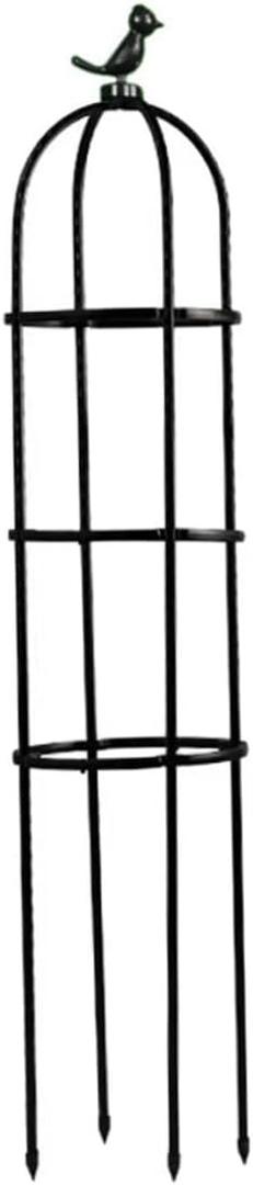 Garden Obelisk Trellis for Climbing Plants 47 Inch Tall 3 Layers Tower Plant Cage for Flowers Vegetable Vine Bird Shape Home Gardening Tools