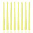 8 Pack 10 Inch Yellow Taper Candles for Dinner Home Decor Wedding Shower