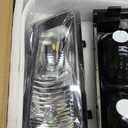 AUTOSAVER88 Headlight Assembly kit Compatible with 2003-2006 Chevy Avalanche / 2003-2007 Chevrolet Silverado 1500 2500 3500 1500HD 2500HD Pickup Headlamp Replacement Black Housing with Bumper Lamp (OE - Black/Clear/Clear)