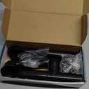 Westbrass 593144-62 14" Black Tubular Bathtub Waste & Overflow Assembly with with Tip-Toe Drain Plug and 2-Hole Faceplate, Matte Black