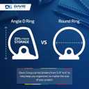 Premium Economy 3-Ring Binder, Spine Label, 3" Round Rings, Gray, 6 Pack