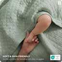 Bedsure 100% Cotton Muslin Blanket 8-Layer Twin XL, Breathable & Substantial Oeko TEX Gauze Bed Throw, PureWoven All-Season Moisture-Wicking Bedding, Softens After Wash, Sage Green, 66"x90"