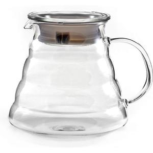 Hiware 600ml Coffee Server, Standard Glass Coffee Carafe, Coffee Pot, Clear