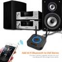 [Upgraded] 1Mii B06Pro Long Range Bluetooth Receiver, HiFi Wireless Audio Adapter, Bluetooth 5.3 Receiver with 3D Surround aptX HD Low Latency Optical RCA AUX 3.5mm Coaxial for Home Stereo System