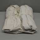 MooMee Striped Duvet Cover Set 100% Washed Cotton Linen Like Textured Breathable Durable Soft Comfy (Almond Milk Grey Pinstripes, King 104"x90")