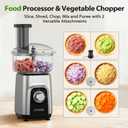 KOIOS Blender/Food Processor Combo Max 1000W, 4 in 1 34oz Pitcher, 22oz Travel Cup, Meat Grinder & Vegetable Chopper, Spice Grinder,BPA Free -All-in-One Kitchen System, Dishwasher Safe