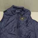 Fuinloth Women's Lightweight Warm Puffer Quilted Vest - 4-Pockets Stand Collar Zip Gilet, Fall Winter Outerwear M