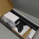 Universal Swivel TV /Table Top TV Stand for 19 to 43 inch TVs with 90 Degree Swivel, 4 Level Height Adjustable, Heavy Duty Tempered Glass Base, Holds up to 99LBS HT02B-001