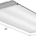 Lithonia Lighting 2x4 LED Troffer Light, Lay-in LED Troffer for Dropped Ceiling, Prismatic Lens, 4400 Lumens, 3500K Neutral White Light, 2-Foot by 4-Foot (2GTL4 4400LM LP835), Without Battery