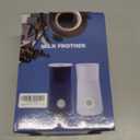 Huogary Milk Forther Simple Milk Frother and Steamer 2-in-1 Milk Steamer with Hot Milk Foam and Hot Milk for Latte, Macchiato, Cappuccinos, White Medium