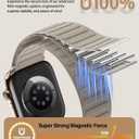 Patented Magnetic Link Sport Band Compatible with Apple Watch Bands Men 44mm 45mm 46mm 49mm 42mm 41mm 40mm 38mm Women, Nylon Sport Loop Strap for iWatch Ultra 3 2 1 SE Series 11 10 9 8 7 6 5 4 3 2 1