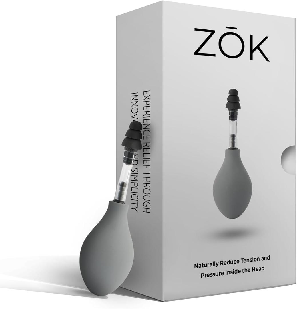 ZK: Worlds First Consumer Product That Naturally Reduces Tension, Pressure & Pulsating Symptoms Through Inner Ear Pressure Stimulation - (Comes with User Instructions Guide)