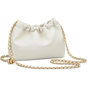 KKXIU Small Crossbody Bags for Women Ruched Vegan Leather Shoulder Purse with Adjustable Strap
